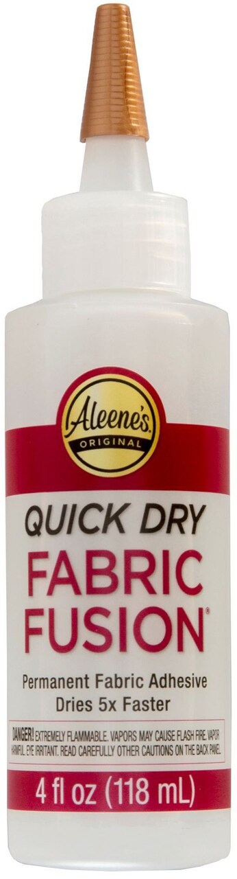 Aleene&#x27;s Quick Dry Fabric Fusion Permanent Adhesive-4oz